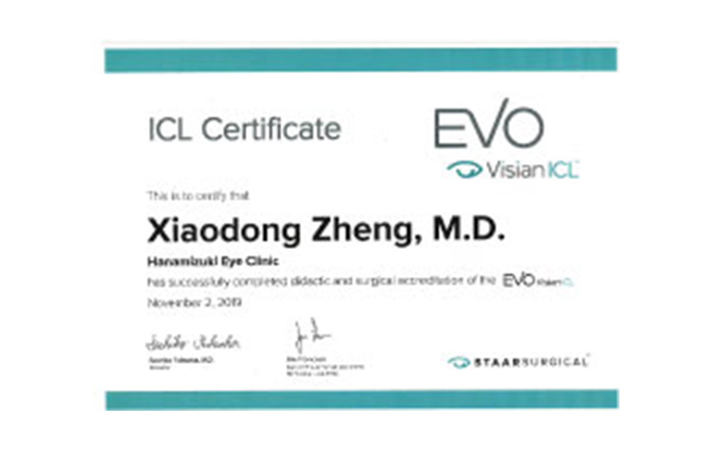 イメージ：眼内コンタクトレンズ（ICL）